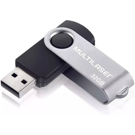 Imagem da oferta Pen Drive Twist 2.0 32GB USB Leitura 10MB/s e Gravação 3MB/s Preto Multilaser - PD589