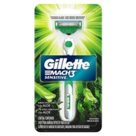 Imagem da oferta Aparelho de Barbear Gillette Mach3 Sensitive com 1 Unidade + 1 Carga