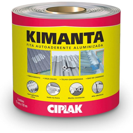 Imagem da oferta Fita Adesiva Impermeável para Vedação em Telhados Galpões Lajes Ciplak Kimanta Aluminio Rolo 15cmx10m