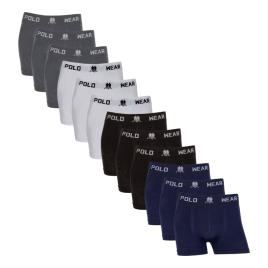 Imagem da oferta Kit Com 12 Cuecas Boxer Masculina Sem Costura Polo Wear
