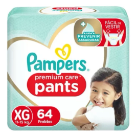 Imagem da oferta Fralda Pampers Pants Premium Care XG 64 Unidades