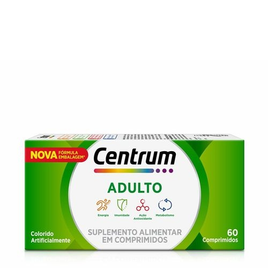 Imagem da oferta Multivitaminico Centrum Adulto com Vitaminas de A a Z 60 Comprimidos