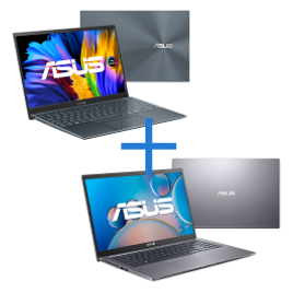 Imagem da oferta Kit Notebooks Asus ZenBook i5-1035G1 8GB SSD 256GB Intel UHD Graphics G1UX325JA-KG302W + Notebook Asus I5-1035G1 8GB SSD 256GB Geforce MX130 X515JF-EJ360W