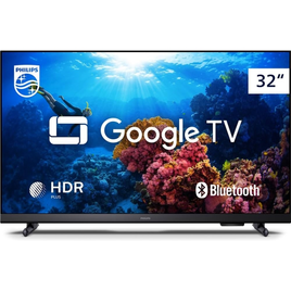 Imagem da oferta Smart TV Philips 32" HD 32PHG6918/78 Google TV Comando de Voz HDR 3 HDMI Wifi 5G Bluetooth