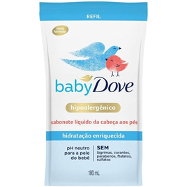 Imagem da oferta 4 unidades Refil Sabonete Líquido Baby Dove Hidratação Enriquecida 180ml
