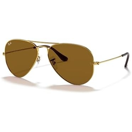 Imagem da oferta Óculos de sol Ray-Ban aviador clássico Gold/B-15 Brown RB3025