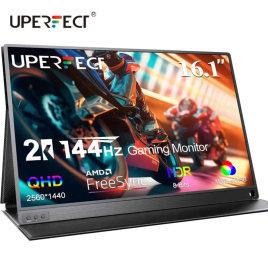 Imagem da oferta Monitor de jogos UPERFECT UGame J5 2K 144 Hz Tela portátil de 161
