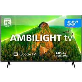 Imagem da oferta Smart TV Philips Ambilight 55" 4K Google TV - 55PUG7908/78