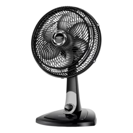 Imagem da oferta Ventilador De Mesa Vt-30-nb 30cm 6 Pás Turbo Mondial Estrutura Preto/Prata Pás Preto/Prata 127V