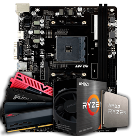 Imagem da oferta Kit Upgrade Placa Mãe Biostar B450MHP + Processador Ryzen 5-5600GT + Memória RAM 8GB DDR4 - Upgrade1750