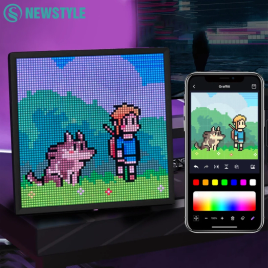 Por R$ 606,45: Display pixel 64x64 controle aplicativo
