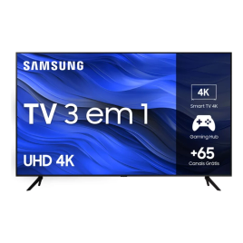 Imagem da oferta Smart TV 55" Samsung UHD 4K 3 HDMI 1 USB Bluetooth Wi-Fi Gaming Hub Tela sem limites Alexa built in - UN55CU7700GXZD