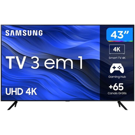 Imagem da oferta Smart TV Samsung 43" 4K Gaming Hub Visual Live 2023 - UN43CU7700GXZD