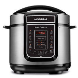 Imagem da oferta Panela de Pressão Elétrica 5 Litros Mondial Master Cooker PE38 Preta com Prata 127V - CASA & VIDEO | Produtos para Cas