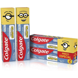 Imagem da oferta 2 Pacotes Creme Dental Colgate Minions Infantil 2 Unidades - 60g