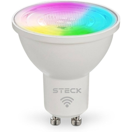 Imagem da oferta Steck Lâmpada Inteligente 4,8W Steck Ambiente Conectado RGBW Wi-Fi Bivolt