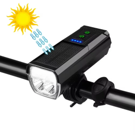 Imagem da oferta Farol Dianteiro de Bicicleta Bikight Solar  4 em 1 de 1000 Lumens 4000mah Bateria