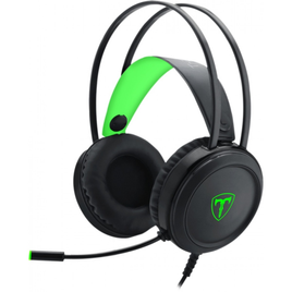Imagem da oferta Headset Gamer T-Dagger Ural Black e Green T-RGH202