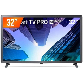 Imagem da oferta Smart TV LG HD 32" com Inteligência Artificial ThinQ Bivolt - 32LQ620BPSB