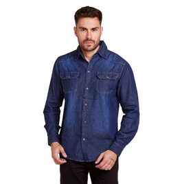 Imagem da oferta Camisa Social Jeans Masculina Premium