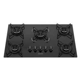 Imagem da oferta Cooktop Itatiaia 5 Bocas Essencial Preto - Bivolt 110v/220v