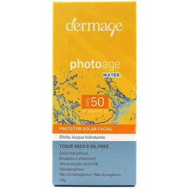 Imagem da oferta Protetor Solar Facial Dermage Photoage Water FPS 50 - 40g