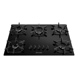 Imagem da oferta Cooktop Mueller 5 Bocas com Queimador Ultra Chama Preto 127V/220V