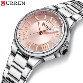 Imagem da oferta CURREN-Relógios de pulso femininos de quartzo com ponteiros luminosos pulseira de aço inoxidável charme romântico mo