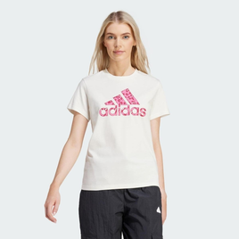 Imagem da oferta Camiseta Estampada Animal Print Adidas - Branco