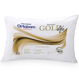 Imagem da oferta Travesseiro Ortobom Gold Life 100% Algodão 65x45cm