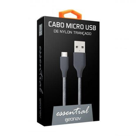Imagem da oferta Cabo Micro USB Geonav Nylon Trançado 1M - ESMISG
