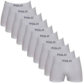 Imagem da oferta Polo Star Kit 10 Cueca Boxer Polo 100% Algodão Box Masculina Tamanho
