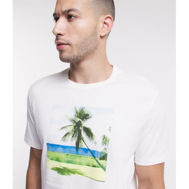 Imagem da oferta Camiseta Comfort em Meia Malha com Estampa Paradise