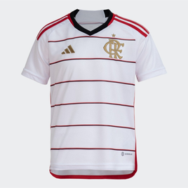 Imagem da oferta Camisa Flamengo Infantil II 23/24 s/n° Torcedor Adidas Masculina - Branco+Vermelho