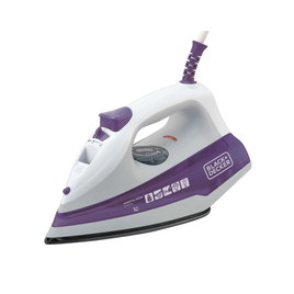 Imagem da oferta Ferro de Passar a Vapor Black Decker FX1000 com Base Antiaderente - Branco e Roxo