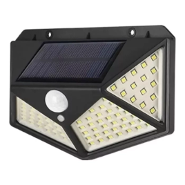 Imagem da oferta Kit 3 Luminárias Solares Com 100 Led Energia Solar 3 Funções