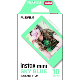 Imagem da oferta Filme Instax Mini Sky Blue com 10 Fotos Fujifilm