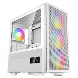 Imagem da oferta Gabinete Gamer DeepCool CH560 Digital WH Mid Tower Vidro Temperado E-ATX White Sem Fonte Com 4 Fans ARGB R-CH560-WHAPE4D