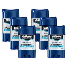 Imagem da oferta Kit Desodorante Gillette Endurance Cool Wave Gel - Antitranspirante Masculino 82g 6 Unidades - Desodorante