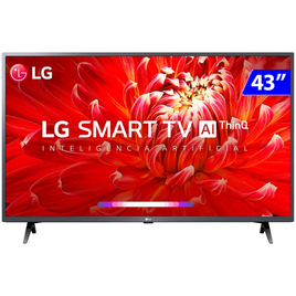 Imagem da oferta Smart TV LG 43" Full HD Wifi Bluetooth HDR Thinqai Compatível com Inteligência Artificial - 43LM6370PSB