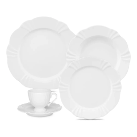 Imagem da oferta Aparelho de Jantar em Porcelana Oxford Soleil White 20 Peças