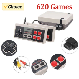 Imagem da oferta Mini Console Retro Built-in 620 Jogos Clássico, Dois Controles com Caixa