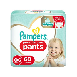 Imagem da oferta Fralda Pampers Premium Care Pants Calça Tam XXG - 60 Unidades