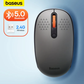 Imagem da oferta Mouse sem Fio Bluetooth 1600dpi Silencioso com USB Nano Receiver para PC