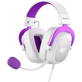 Imagem da oferta Headset Fone de Ouvido Havit HV-H2002d Purple Gamer com Microfone Falante 53mm Plug 3 5mm: compatível com XBOX ONE e PS