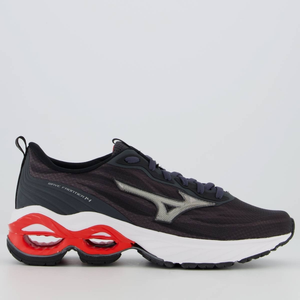 Imagem Tênis Mizuno Wave Frontier 14 Preto e Vermelho