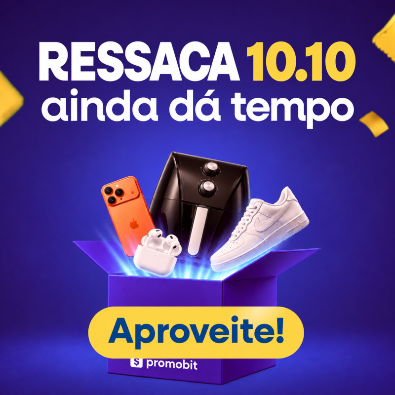 RESSACA 10.10: AINDA DÁ TEMPO DE ECONOMIZAR! Até 70% OFF + cupons extras nas melhores ofertas! Aproveite antes que os