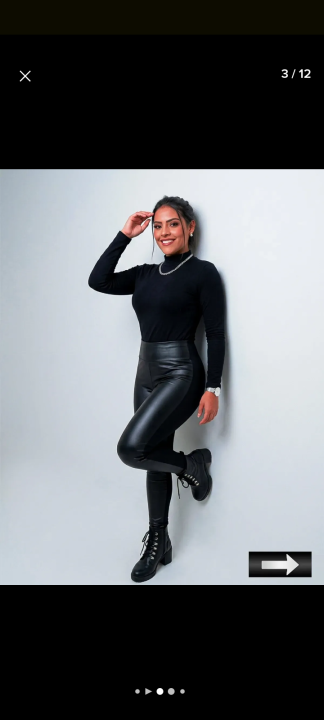 Calça De Couro Feminina