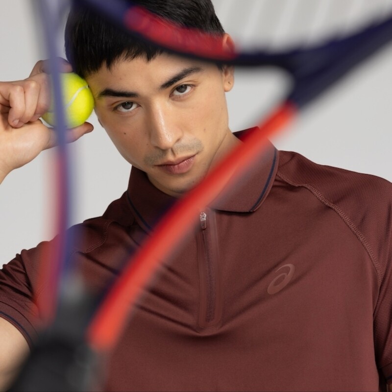Camisa Polo ASICS Zíper Selado - Masculina