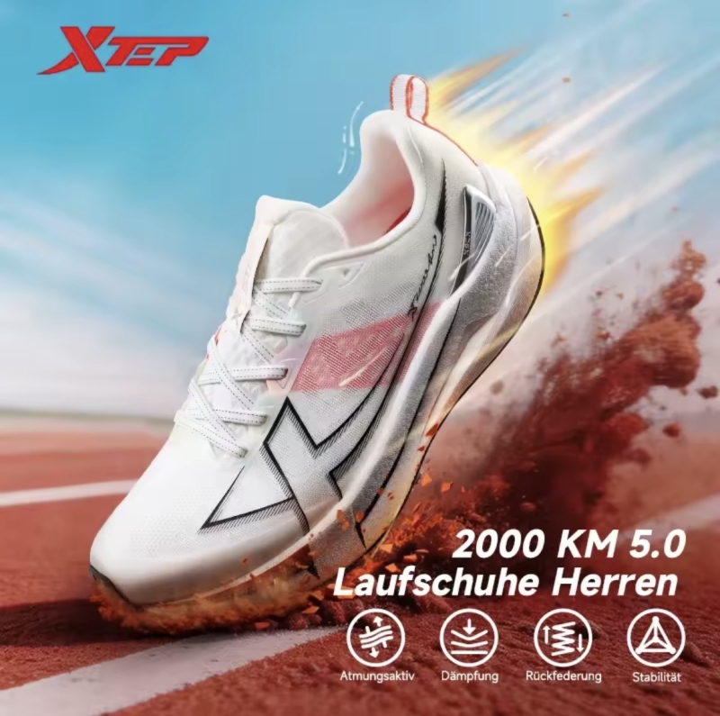 Xtep 2000km 5.0 tênis de corrida macio universal almofada durável jogging